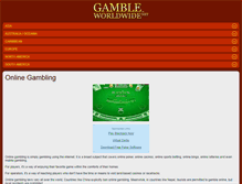 Tablet Screenshot of gambleworldwide.net